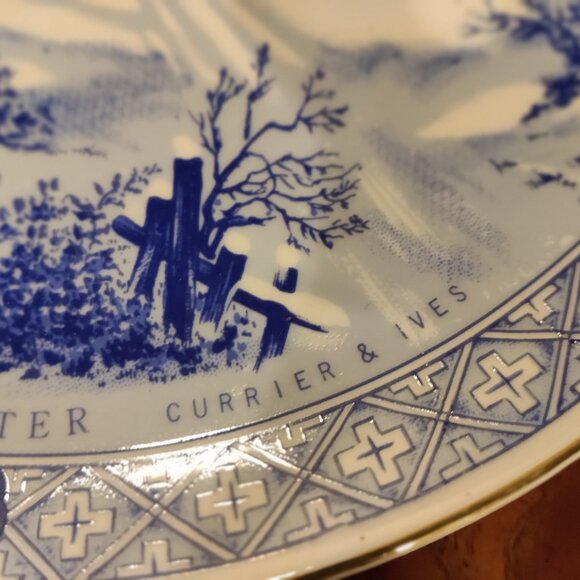 Currier & Ives Christmas Plate - Picture 3 of 6